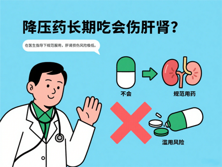 降压药长期吃会伤肝肾？揭秘高血压患者的五大认知陷阱