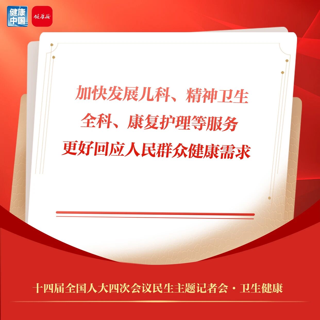“十五五”卫生健康福利直达群众，海报速览~ | 两会记者会