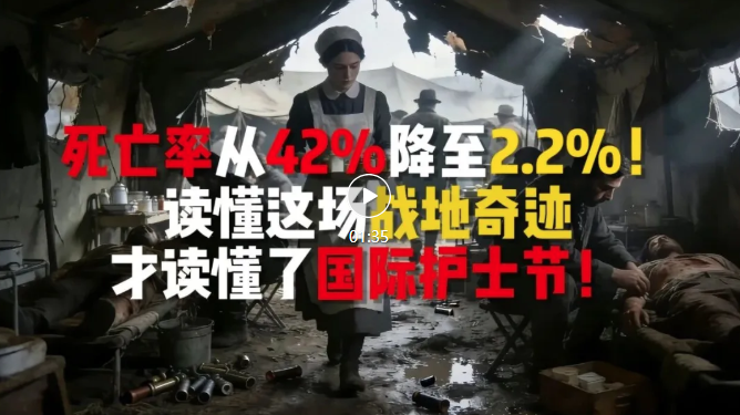 死亡率从42%降至2.2%！读懂这场战地奇迹，才读懂了国际护士节！