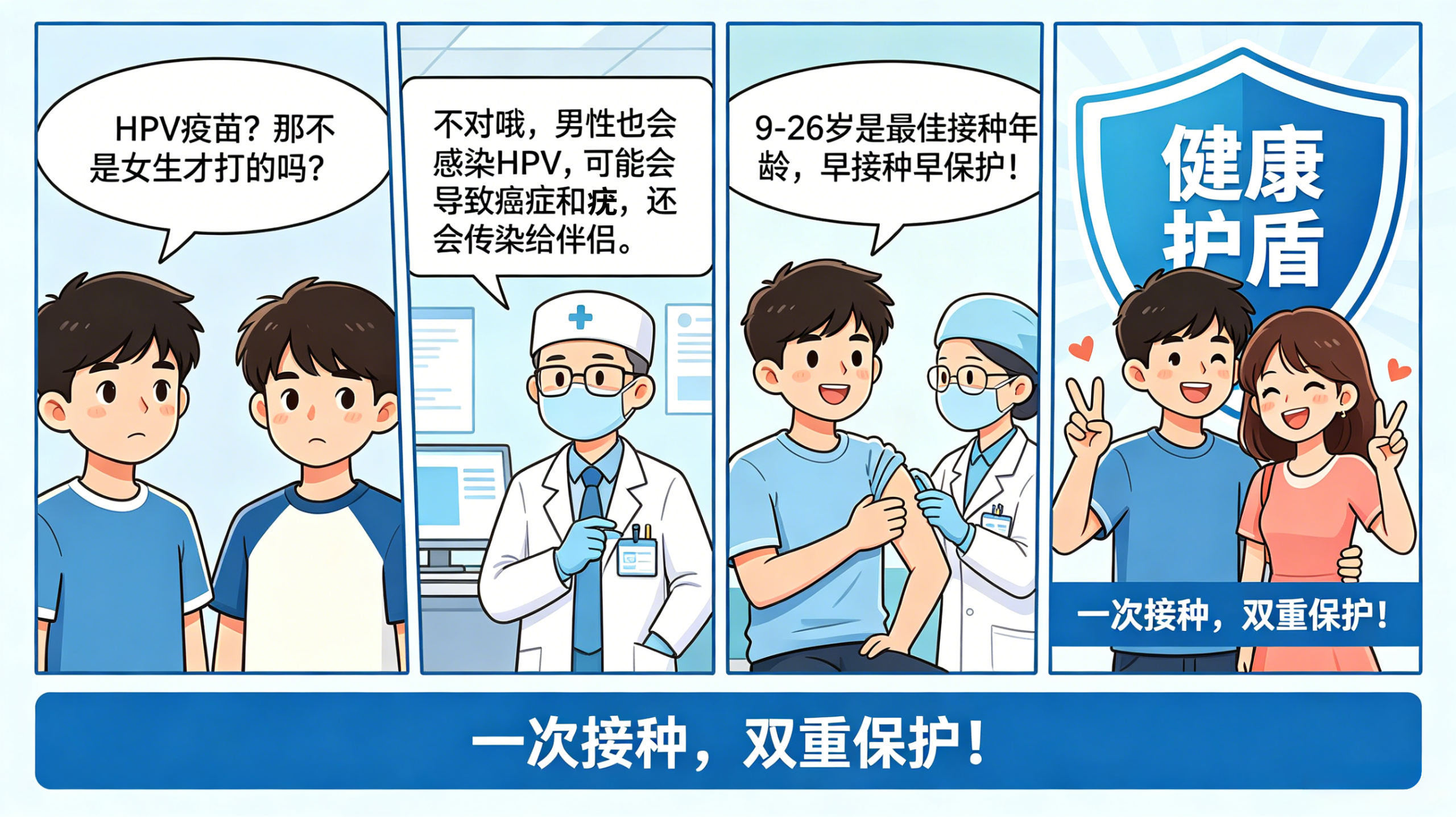 男同志们注意了，HPV疫苗你们打了吗？