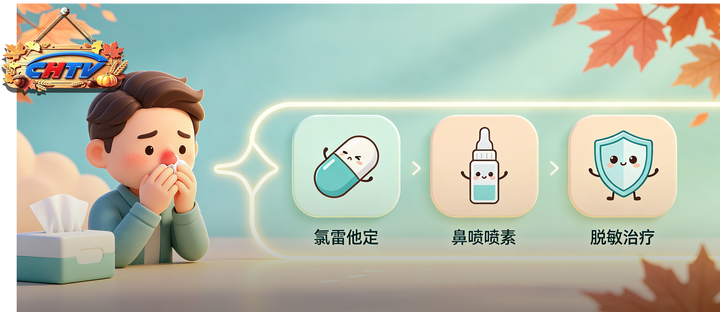 秋天花粉爆表，过敏性鼻炎比春天还严重！氯雷他定、鼻喷激素、脱敏治疗该咋选？“以毒攻毒”真的有用吗？