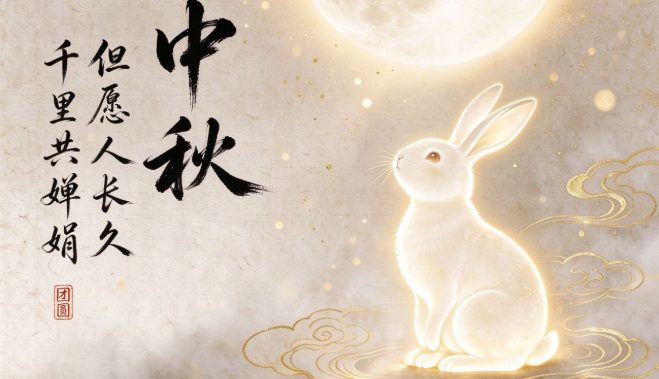 登高赏月舒心怀，劳逸结合防秋乏。 | 中秋